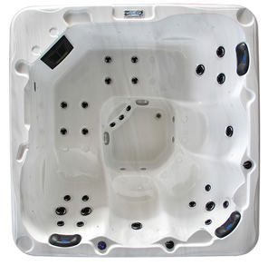 Duo Lounger Hot Tub layout